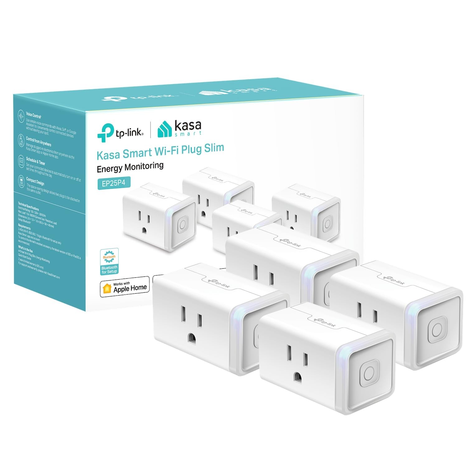 TP-Link Kasa Smart Plug Mini EP25 (4-pack)