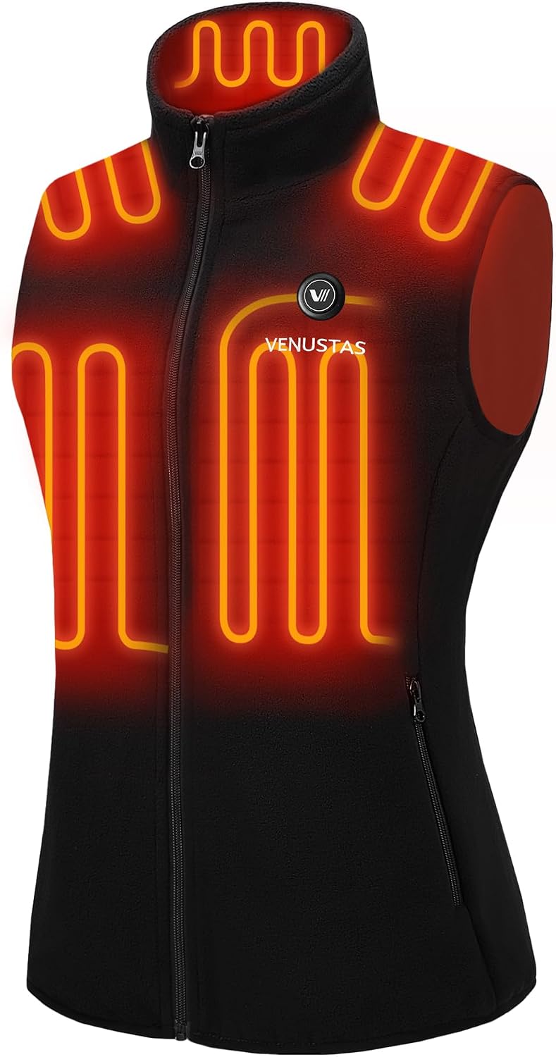 Venustas Women's Heated Vest with Battery (Lightweight Quilted)